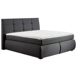 Boxspringbett 160/200 cm in Anthrazit