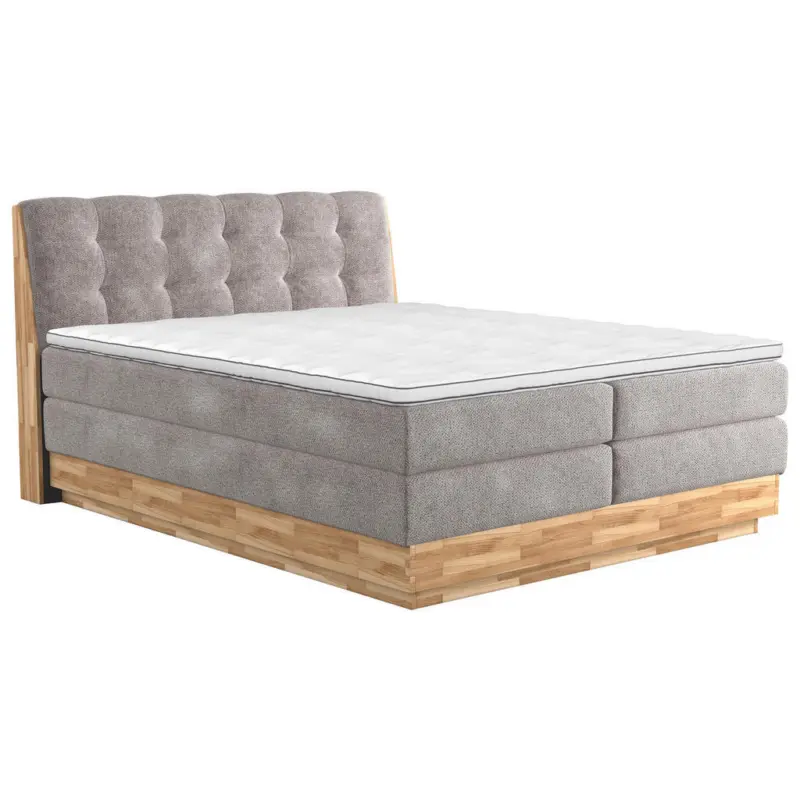 Boxspringbett 200/200 cm in Beige