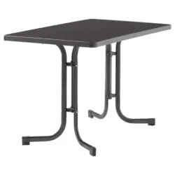 Gartentisch Holzwerkstoff Grau rechteckig