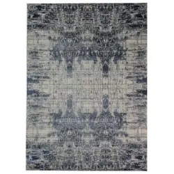 Orientteppich 350/250 cm Mantra Blau, Creme