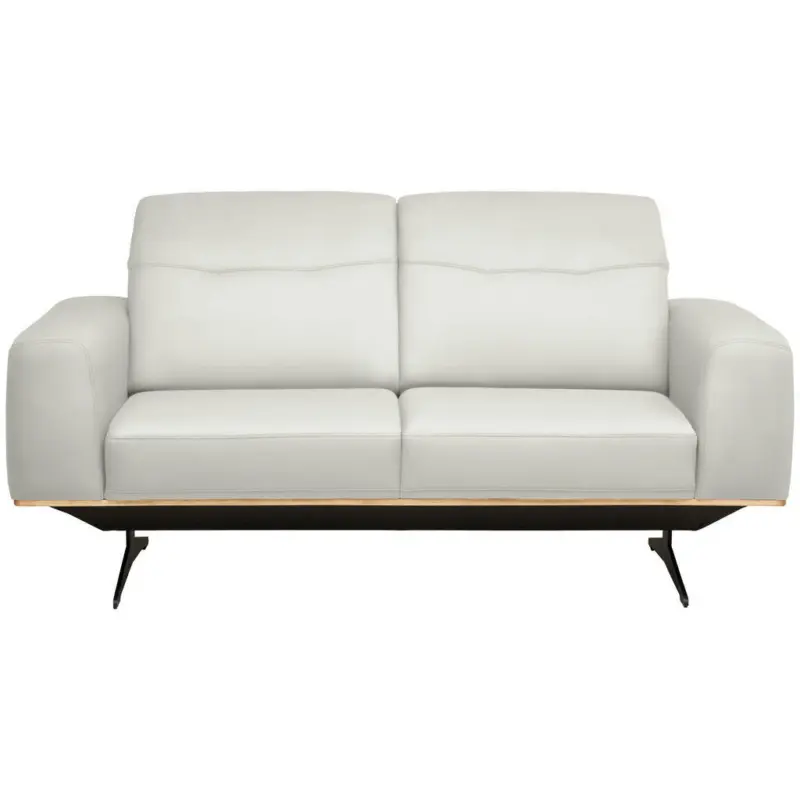 3-Sitzer-Sofa in Echtleder Wei&szlig;