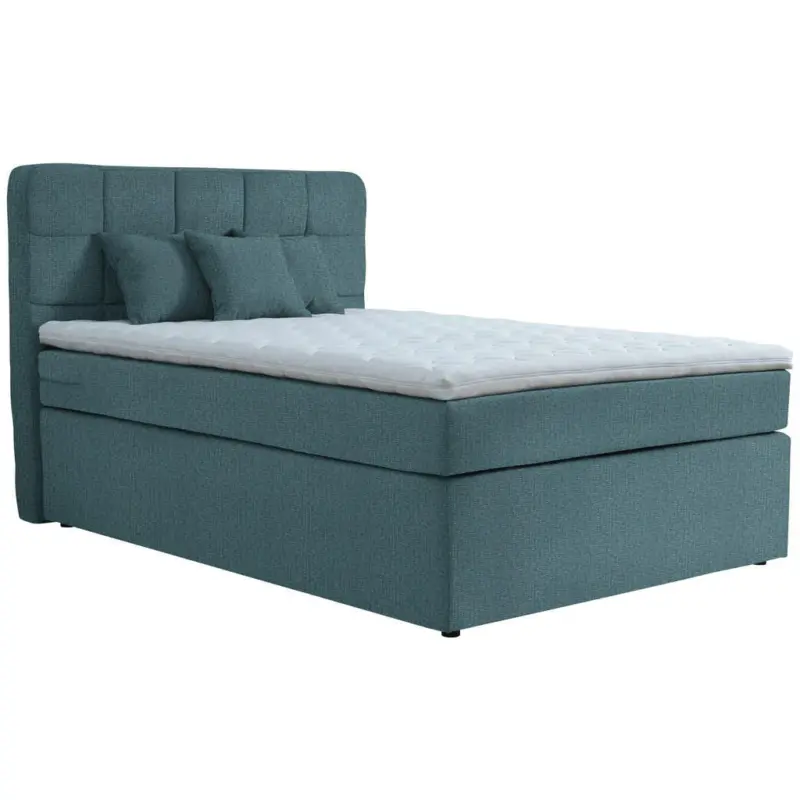 Boxspringbett 140/200 cm in Petrol