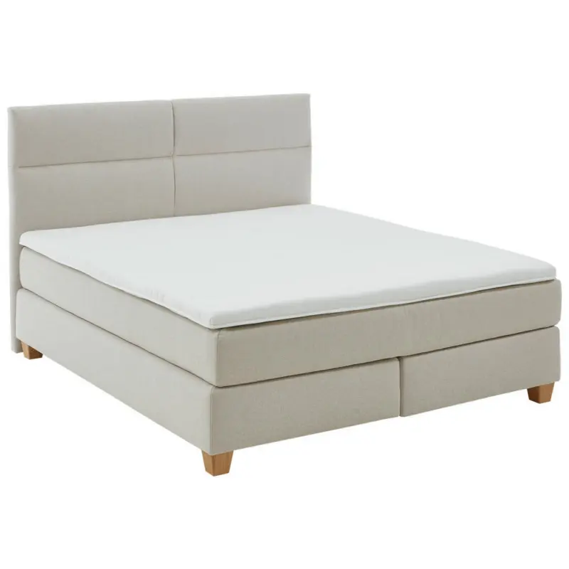 Boxspringbett 160/200 cm in Beige