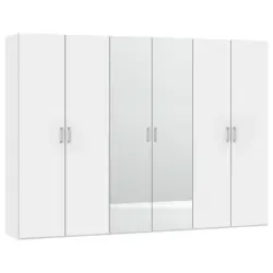 Dreht&uuml;renschrank in Wei&szlig;