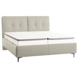 Polsterbett Matratze, Lattenrost, Topper Naturfarben 180/200 cm