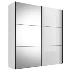 Schwebet&uuml;renschrank in Wei&szlig;