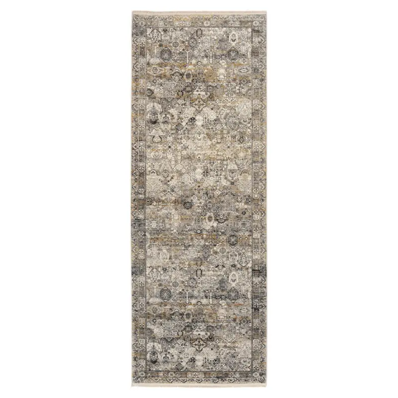 L&auml;ufer 80/200 cm Toulon Grau, Goldfarben
