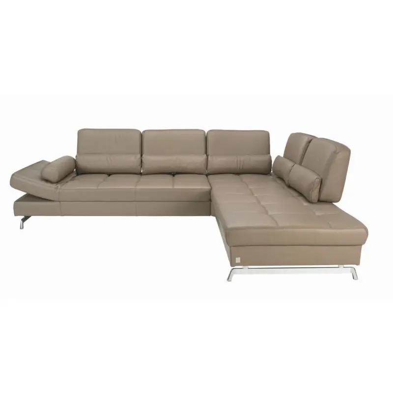 Ecksofa Loft in Echtleder Braun 299/250 cm