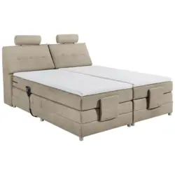 Boxspringbett 180/200 cm in Sandfarben