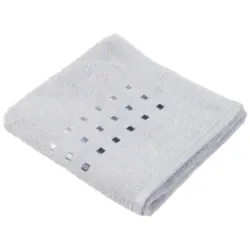 Handtuch 50/100 cm Quattro Silberfarben
