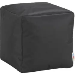 Sitzw&uuml;rfel in Schwarz Textil