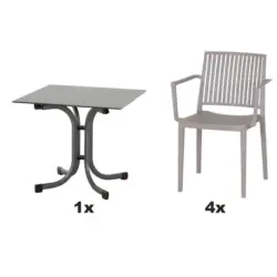 Gartengarnitur 5-teilig