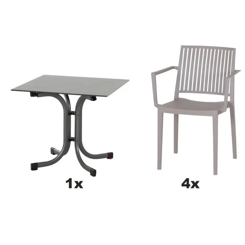 Gartengarnitur 5-teilig
