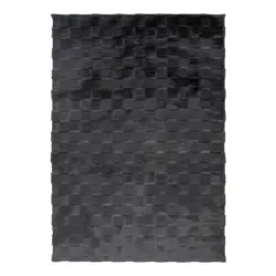 Flachwebeteppich 120/170 cm Graphitfarben