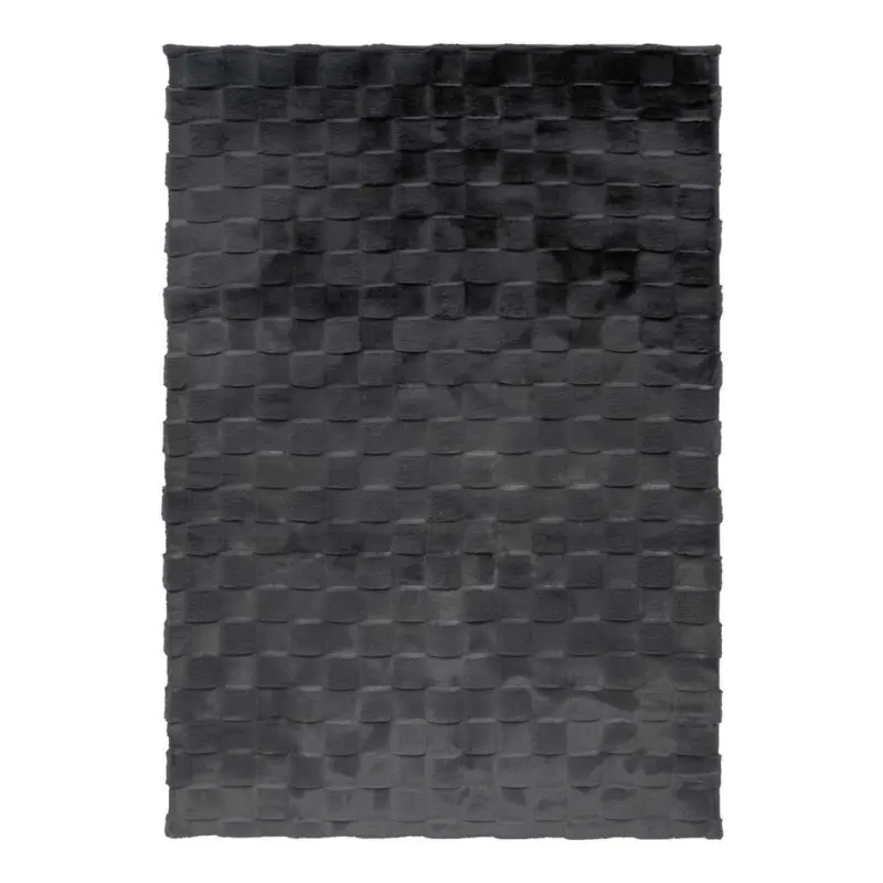 Flachwebeteppich 120/170 cm Graphitfarben