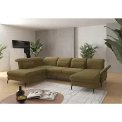 Wohnlandschaft in Flachgewebe Olivgr&uuml;n