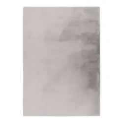 Flachwebeteppich 80/150 cm Silberfarben