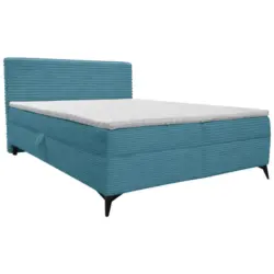 Boxbett 140/200 cm in Hellblau