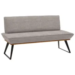 Sitzbank 180/87/64 cm in Schwarz, Eichefarben, Hellbraun