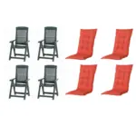 XXXLutz Lauterach - Ihr M&ouml;belhaus bei Bregenz Gartenstuhl-Set Kunststoff, Textil Gr&uuml;n, Rot