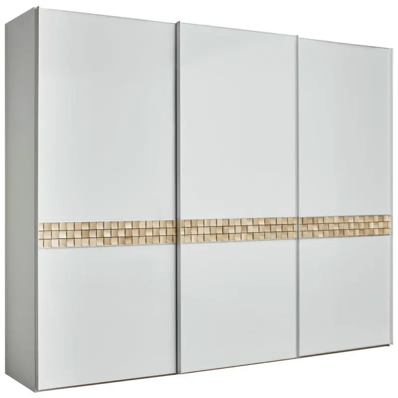 Schwebet&uuml;renschrank in Grau, Eichefarben