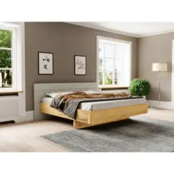 Bett 180/200 cm in Naturfarben
