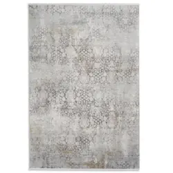 Webteppich 200/290 cm Gravina Grau, Beige