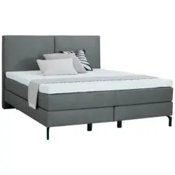 Boxspringbett 200/200 cm in Anthrazit