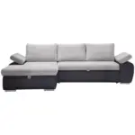 XXXLutz Lauterach - Ihr M&ouml;belhaus bei Bregenz Ecksofa in Flachgewebe Hellgrau, Dunkelgrau 175/271 cm