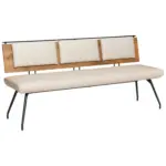 XXXLutz Lauterach - Ihr M&ouml;belhaus bei Bregenz Sitzbank 220/88/62 cm in Schwarz, Eichefarben, Beige