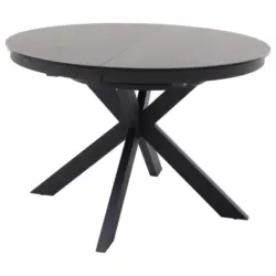 Esstisch in Metall, Keramik 120-160/120/76 cm