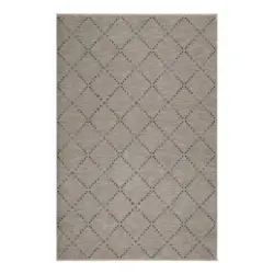 Webteppich 120/170 cm INA Creme, Grau, Beige