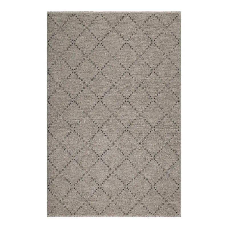 Webteppich 120/170 cm INA Creme, Grau, Beige