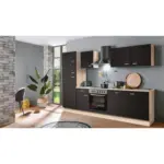 XXXLutz Lauterach - Ihr M&ouml;belhaus bei Bregenz K&uuml;chenblock 280 cm in Dunkelbraun, Sonoma Eiche