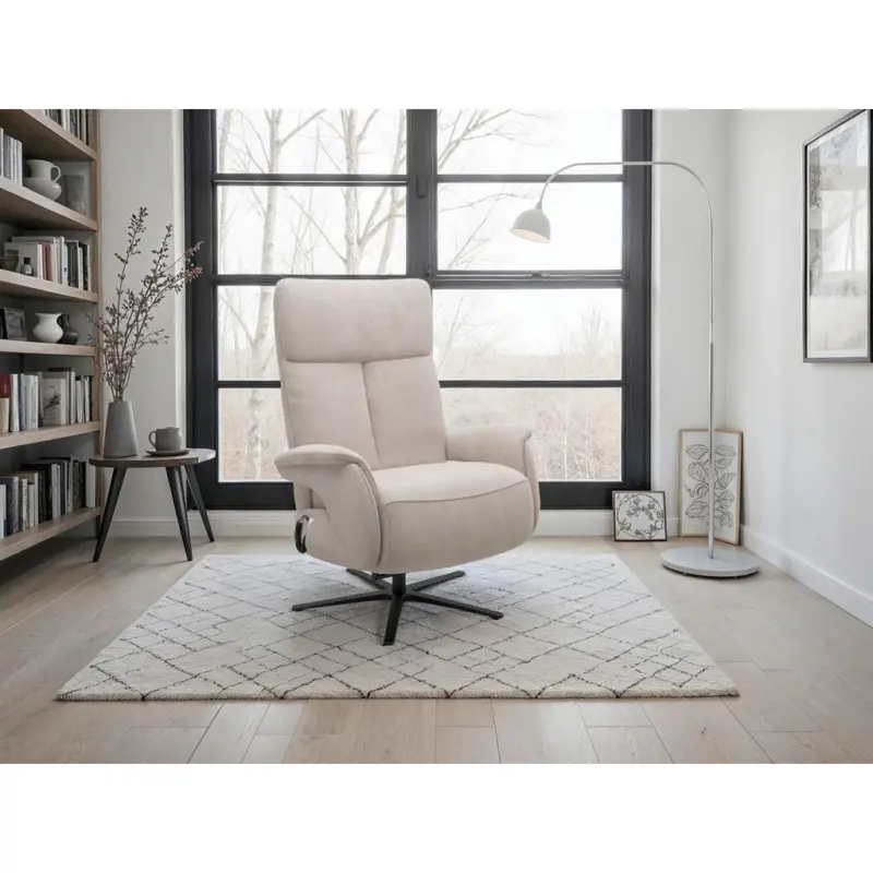 Relaxsessel in Textil Greige