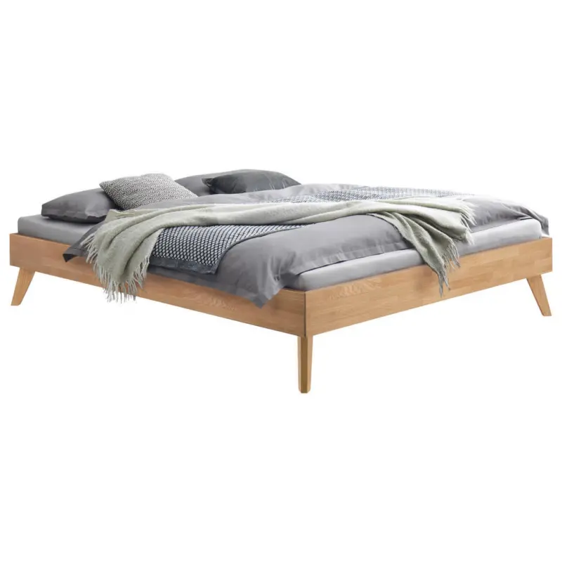 Bett 140/200 cm in Eiche Bianco