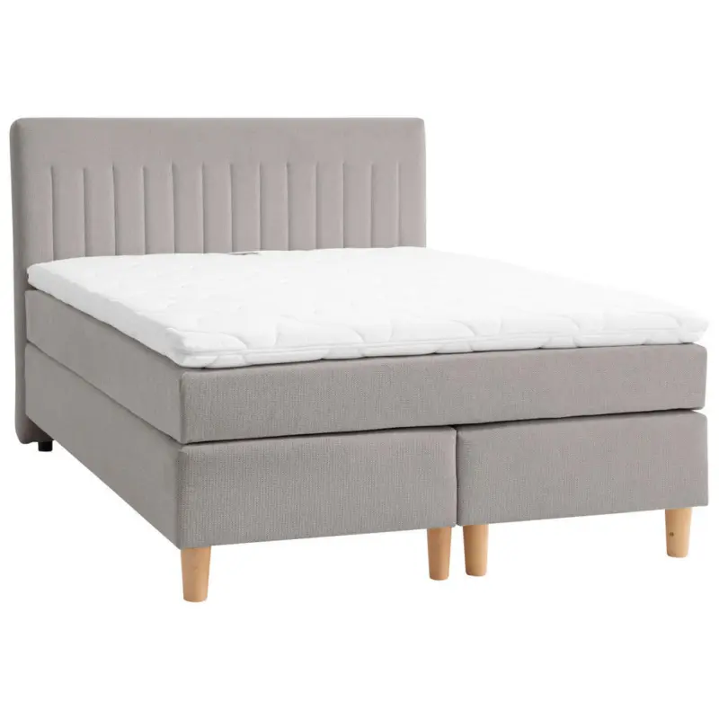 Boxspringbett 140/200 cm in Grau