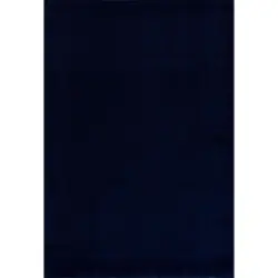 Webteppich 160/230 cm Uni Dunkelblau