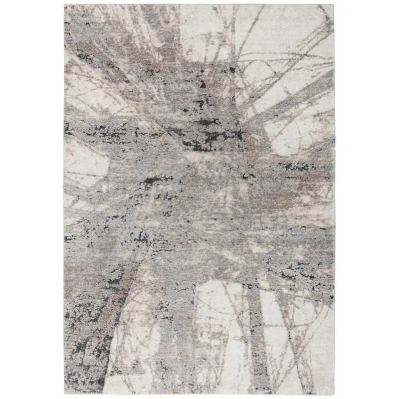 Webteppich 200/290 cm My Bologna Creme, Grau