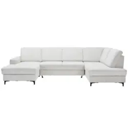 Wohnlandschaft in Cord Creme