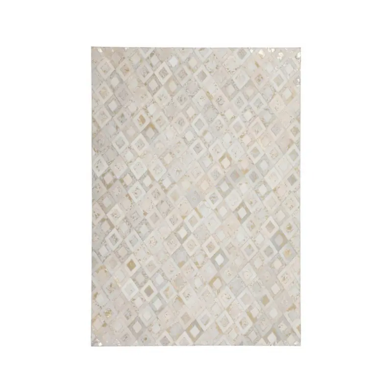 Flachwebeteppich 80/150 cm Spark 110 Elfenbein Gold Goldfarben, Beige