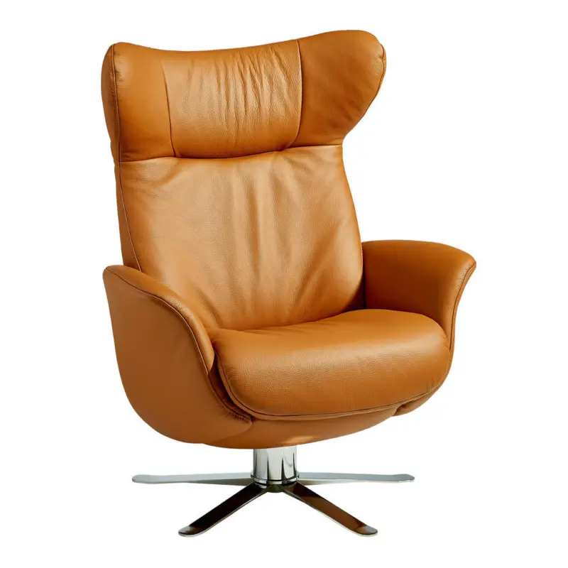 Relaxsessel in Leder Braun