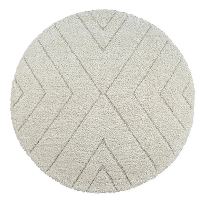 Hochflorteppich 120 cm Ideal Shaggy Creme