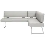 XXXLutz Lauterach - Ihr M&ouml;belhaus bei Bregenz Eckbank 173/137 cm in Edelstahlfarben, Hellgrau