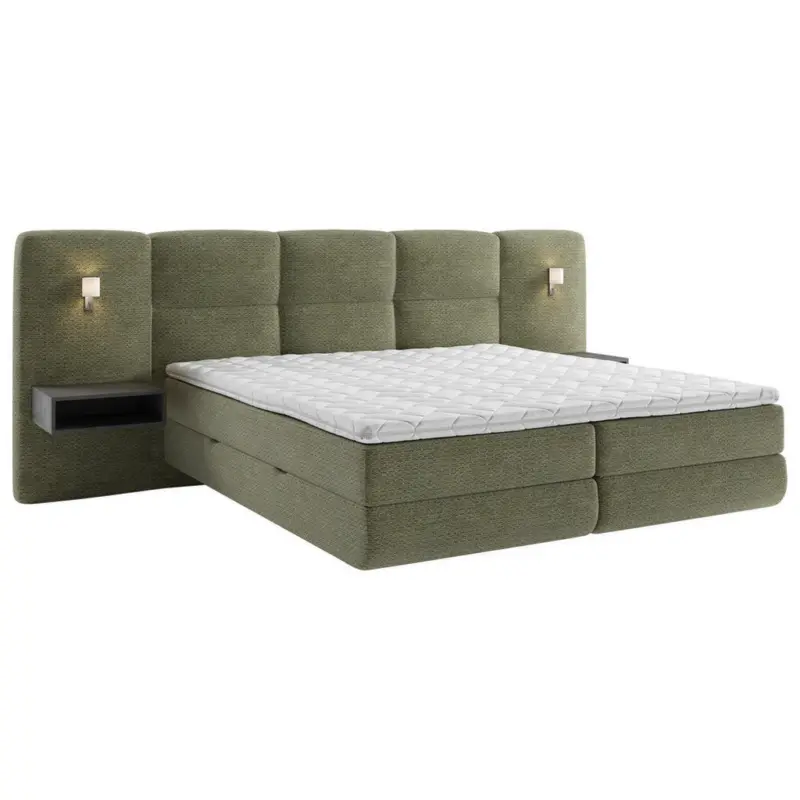 Boxspringbett 180/200 cm in Gr&uuml;n