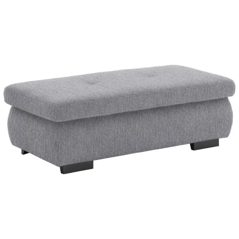 Hocker in Textil Grau