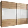 Schwebet&uuml;renschrank in Wei&szlig;, Eiche Bianco