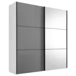 XXXLutz Lauterach - Ihr M&ouml;belhaus bei Bregenz Schwebet&uuml;renschrank in Wei&szlig;, Hellgrau