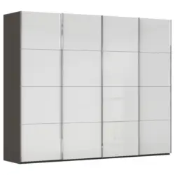 Schwebet&uuml;renschrank in Graphitfarben, Seidengrau