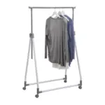 XXXLutz Lauterach - Ihr M&ouml;belhaus bei Bregenz Kleiderwagen in Wei&szlig;, Chromfarben 92/99-167/48 cm